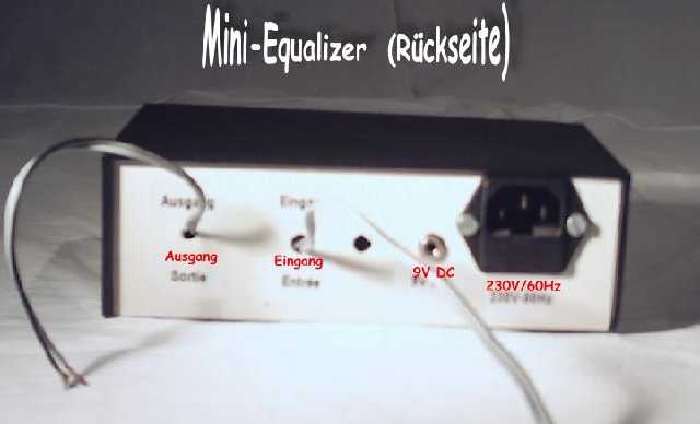 Mini-Equalizer - Rückseite