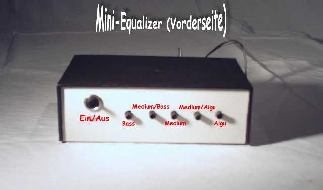 Mini-Equalizer - Vorderseite